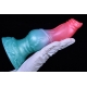 Alien Beast Cyan Rainbow 7.9" Dildo - K