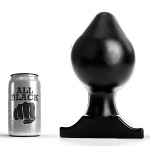 All Black Plug XXL All Black 19 x 12cm Noir