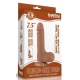 Dildo a pelle scorrevole 13 x 3,7 cm marrone