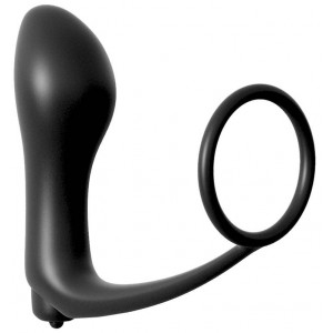 Anal Fantasy Anal Fantasy Collection  Ass-Gasm Cockring Vibrating Plug Black