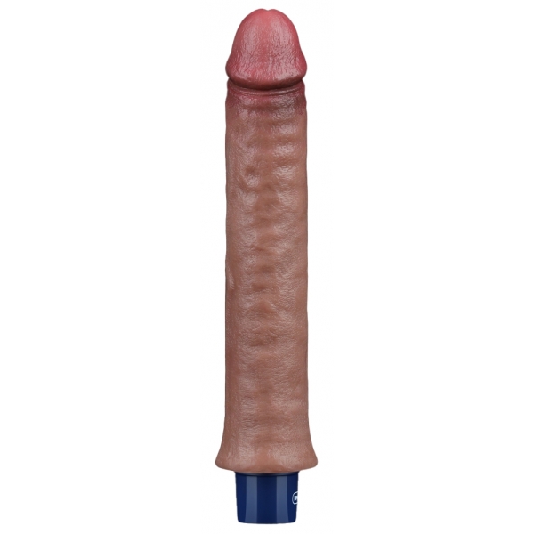 Dildo vibratório Softee Wizz 21 x 4cm Castanho