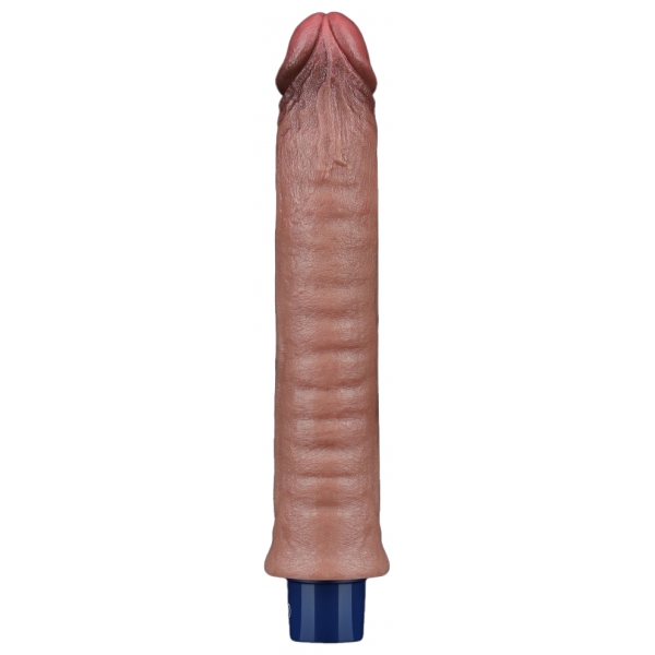 Softee Bizz vibrerende dildo 20 x 3,7 cm Bruin