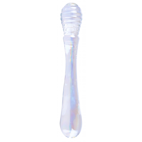 Twin Pleasures Glazen Dildo 20 x 3,6cm Helder