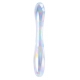 Glass Dildo Double Delight 22 x 3.6cm Transparent