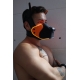 Poundtown Pup Breedwell Maske Schwarz-Orange