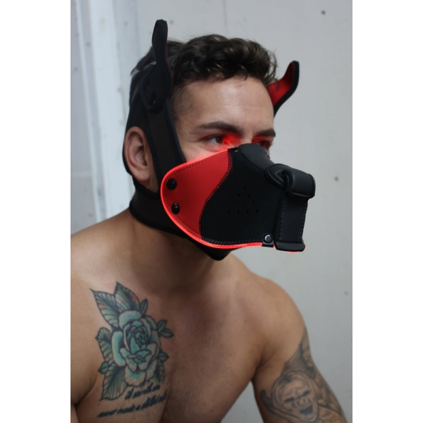 Masque Poundtown Pup Breedwell Noir-Rouge