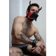 Masque Poundtown Pup Breedwell Noir-Rouge