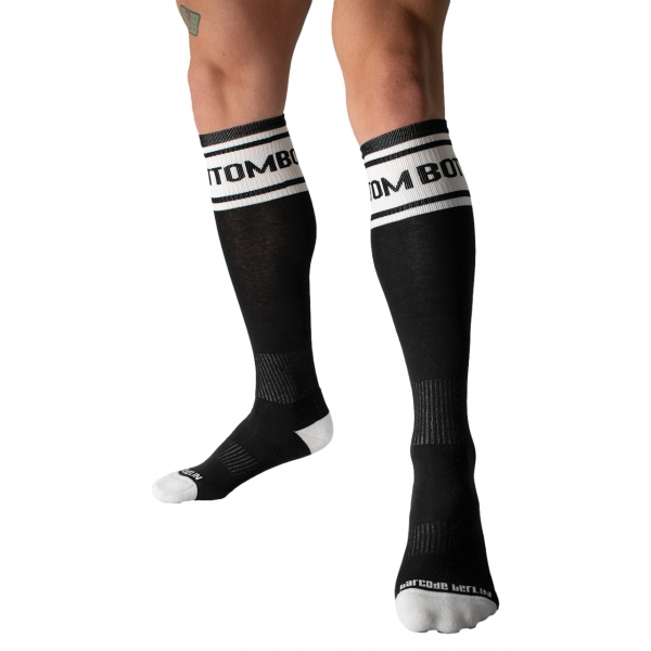 Identity Bottom High Socks Black