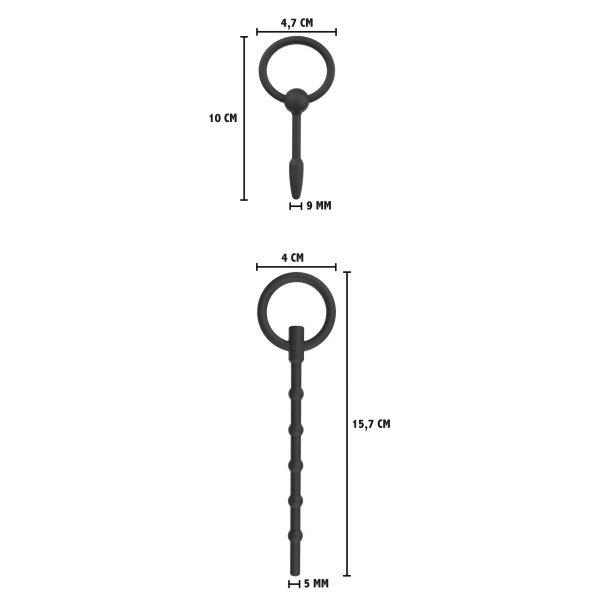 Set avanzado Vástago y tapón de silicona para uretra