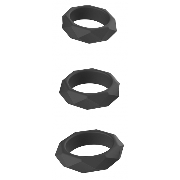 Hidden Desire Extreme Heavy C-Ring Set Black