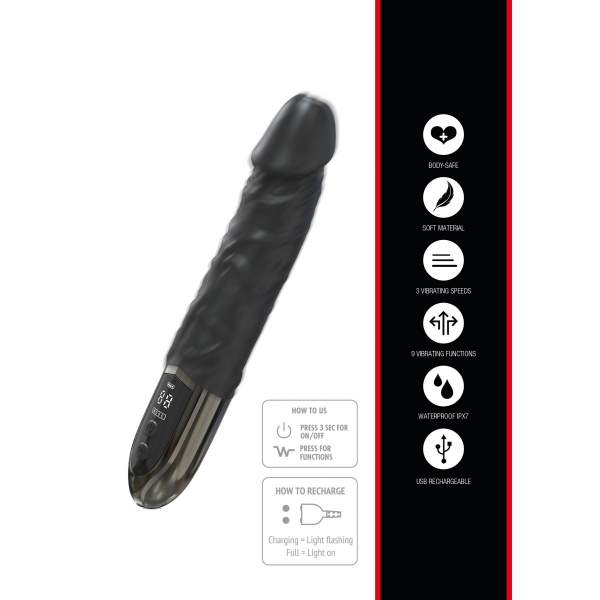 Anaal Power vibrerende dildo 14 x 3,9cm