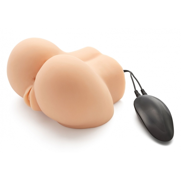 Hot Honey Vibrating Realistic Masturbator 2 Inputs