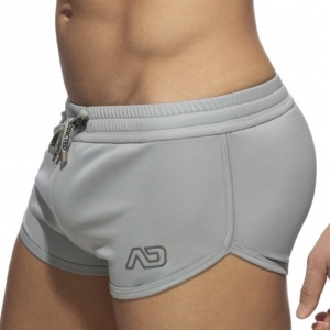 Addicted Grey Swoosh Short