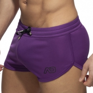 Addicted Purple Swoosh Short