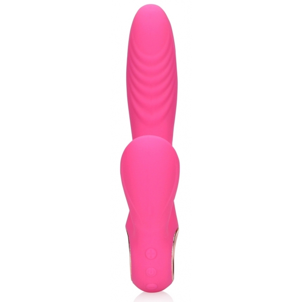 Vibro Konijn Tongflikker 19 cm Roze