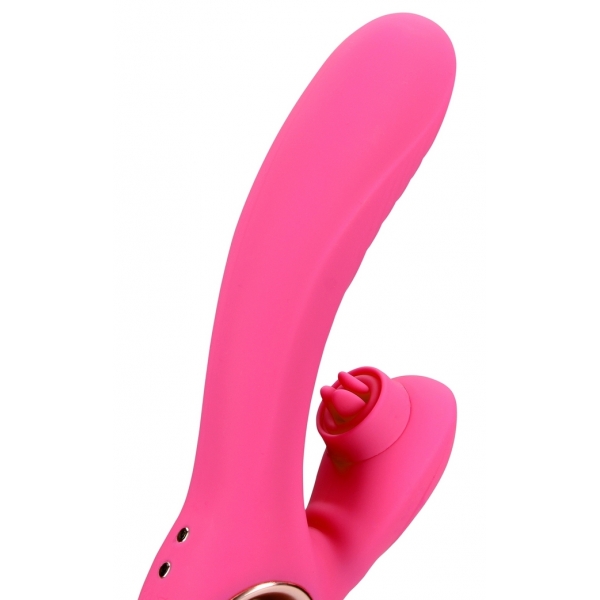 Vibro Rabbit Tongue Flicker 19 cm Rosa