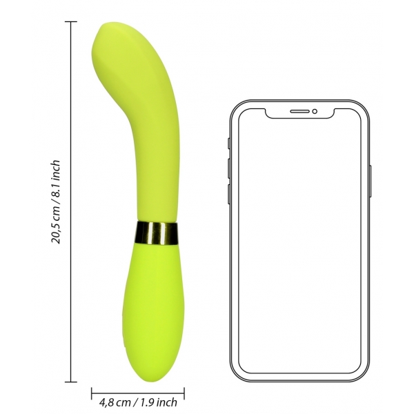 Vibro Vibrador Ponto G 20,5 cm Verde