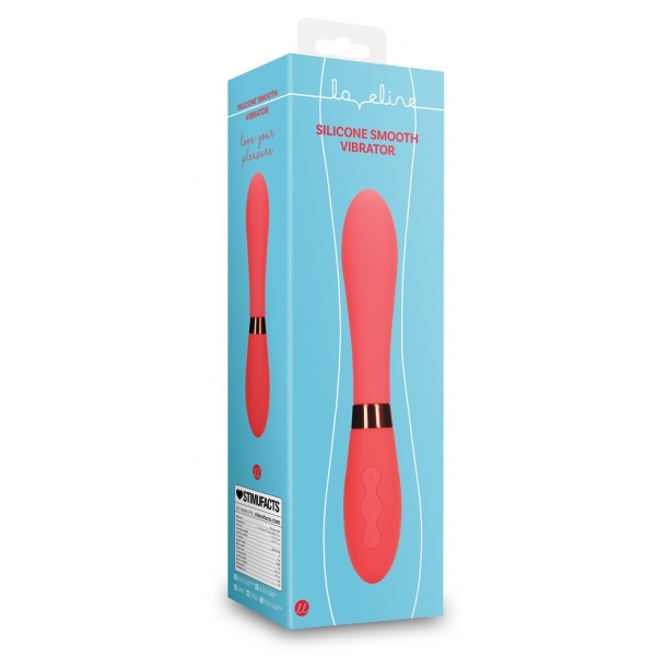 Smooth Line Vibrator 11 x 3,4 cm Rood