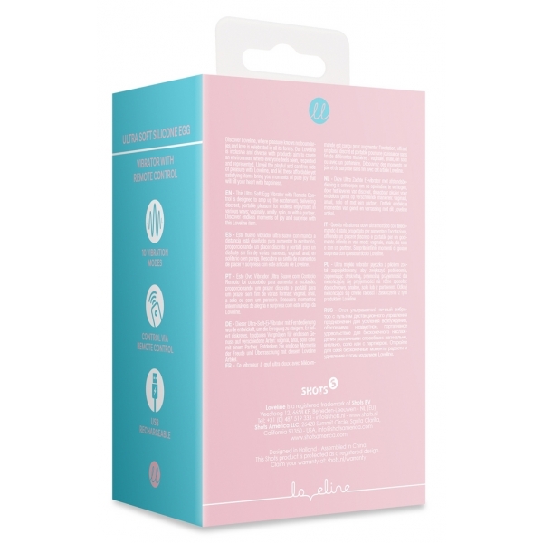 Draadloze eiervibrator 8 x 3,3 cm Roze