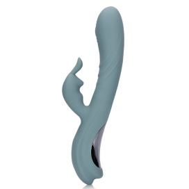 Vibro Rabbit Fingering Motion 23 cm Cinzento