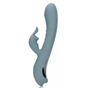  Loveline Vibro Rabbit Fingering Motion 23 cm Cinzento