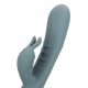 Vibro Rabbit Fingering Motion 23 cm Cinzento