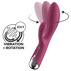 Vibro Rabbit SPINNING RABBIT 1 11 x 3.5cm Framboise