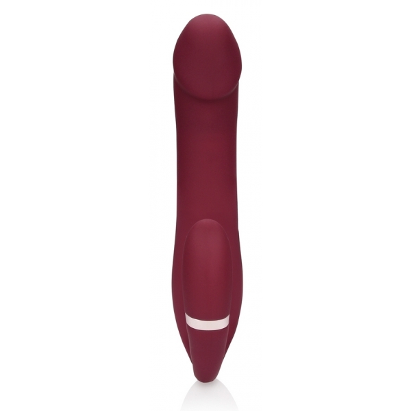 Vibrador sin arnés Strapless Loveline 12 x 3,8cm Morado