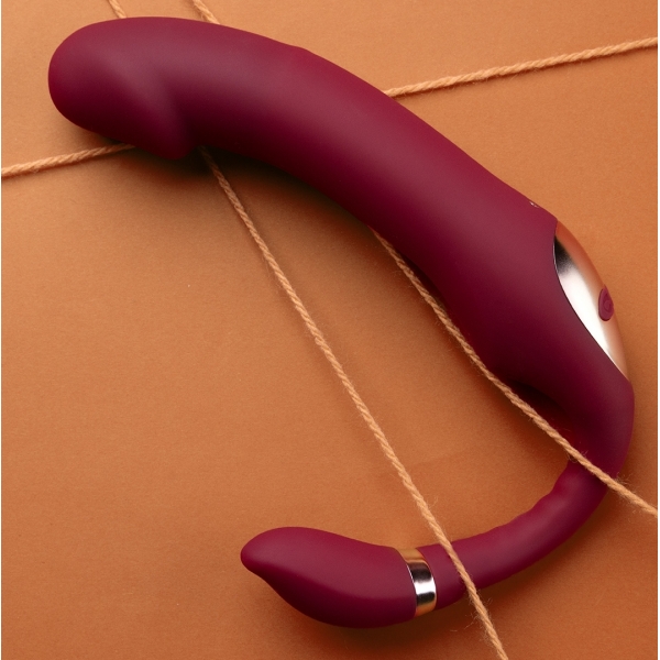 Strapless Loveline Harnessless Vibrator 12 x 3.8cm Paars