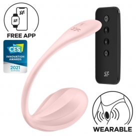 Connected Vibrator G-Spot Ribbed Petal 8.5 x 3.8cm Pink