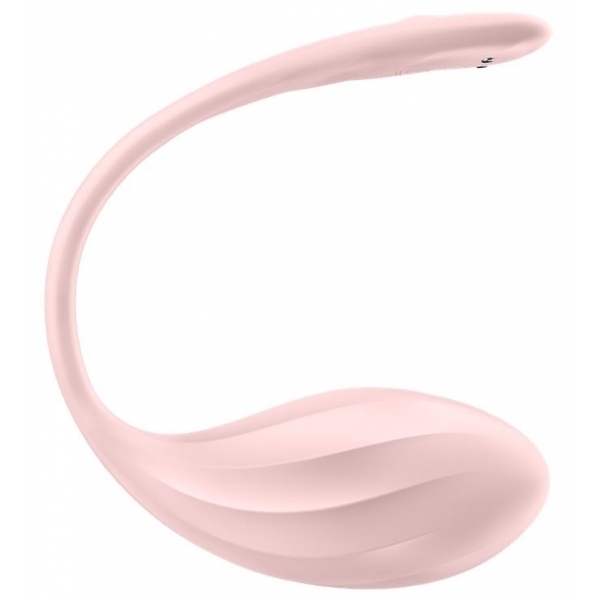 Vibrador para o Ponto G Connected Pétala com nervuras 8,5 x 3,8 cm Rosa