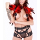 Red Feather Shoulder Covers