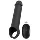 Vibrating penis sleeve Extension Rebel 19 x 4.5cm