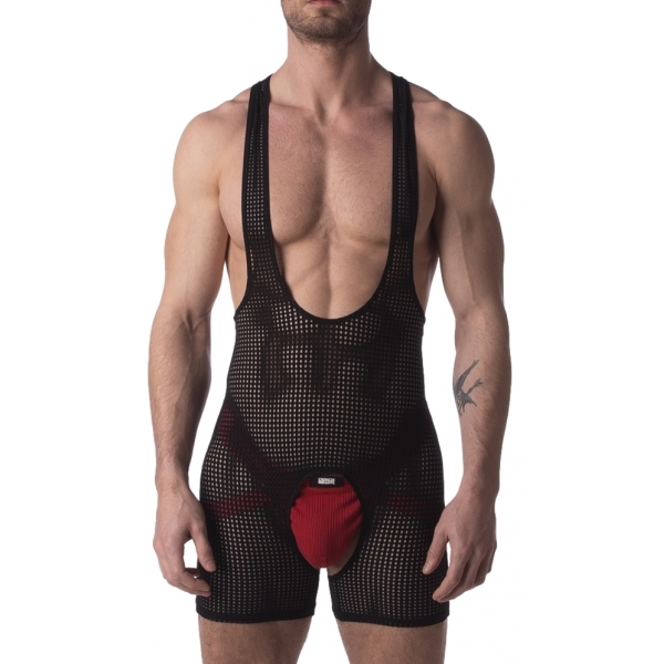 Rugloze Pan Singlet Zwart