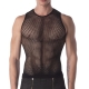 Stefano Mesh Tank Top Black