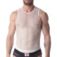 Stefano Mesh Tank Top Blanco