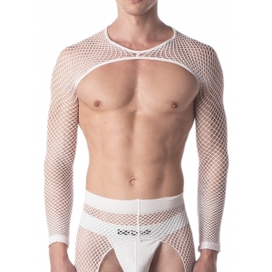 Barcode Berlin Harness with Mesh Sleeves Poggio White