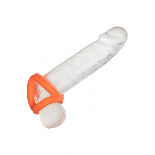 Alpha Tri-Ring Silicone Ballstretcher 38 mm Laranja