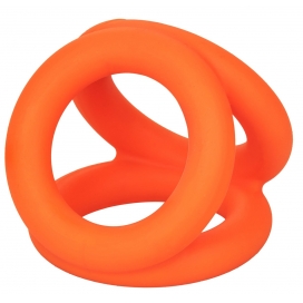 alpha ring Ballstretcher aus Silikon Alpha Tri-Ring 38 mm Orange