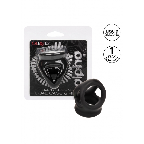 Alpha Dual 37 mm Silicone Ballstretcher Negro