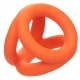 Alpha Tri-Ring Ballstretcher in silicone 38 mm Arancione