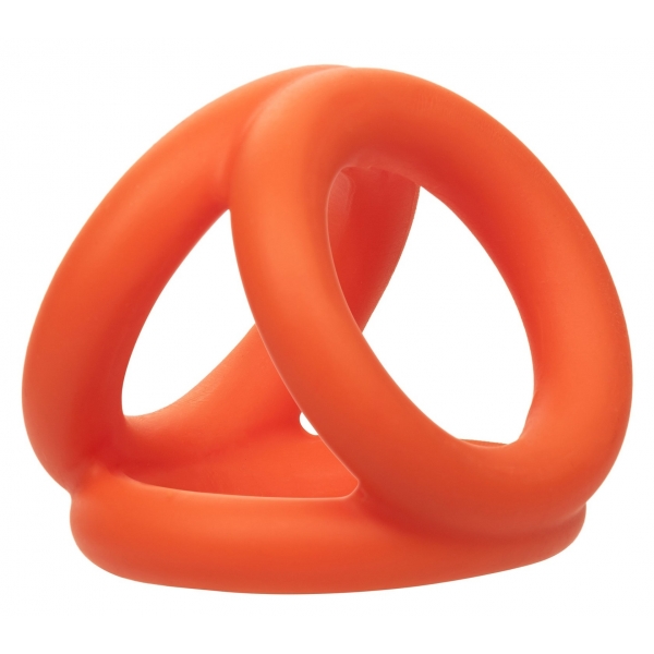 Alpha Tri-Ring Ballstretcher in silicone 38 mm Arancione