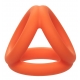 Alpha Tri-Ring Silicone Ballstretcher 38 mm Oranje