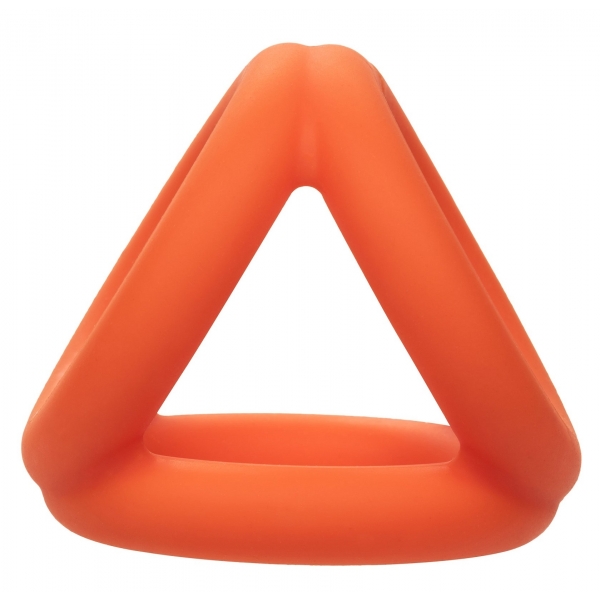 Alpha Tri-Ring Ballstretcher in silicone 38 mm Arancione