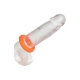 CalExotics Alpha Liquid Silicone Prolong Large Ring Orange