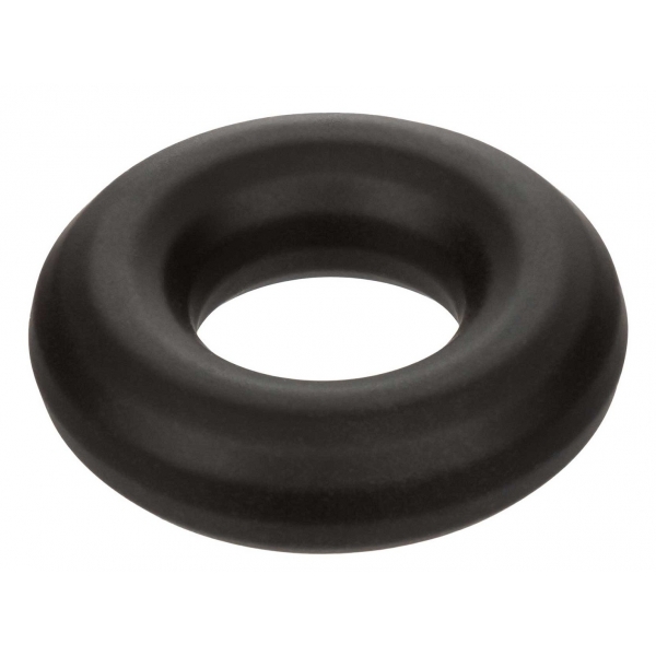 CalExotics Alpha Liquid Silicone Prolong Medium Ring Black