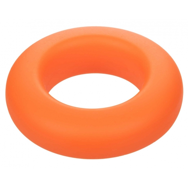 CalExotics Alpha Liquid Silicone Prolong Large Ring Orange