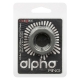 CalExotics Alpha Liquid Silicone Prolong Prismatic Ring Grey