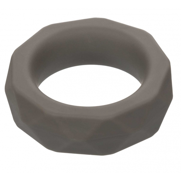 CalExotics Alpha Liquid Silicone Prolong Prismatic Ring Grey