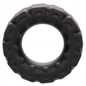 alpha ring CalExotics Alpha Liquid Silicone Prolong Tread Ring Black